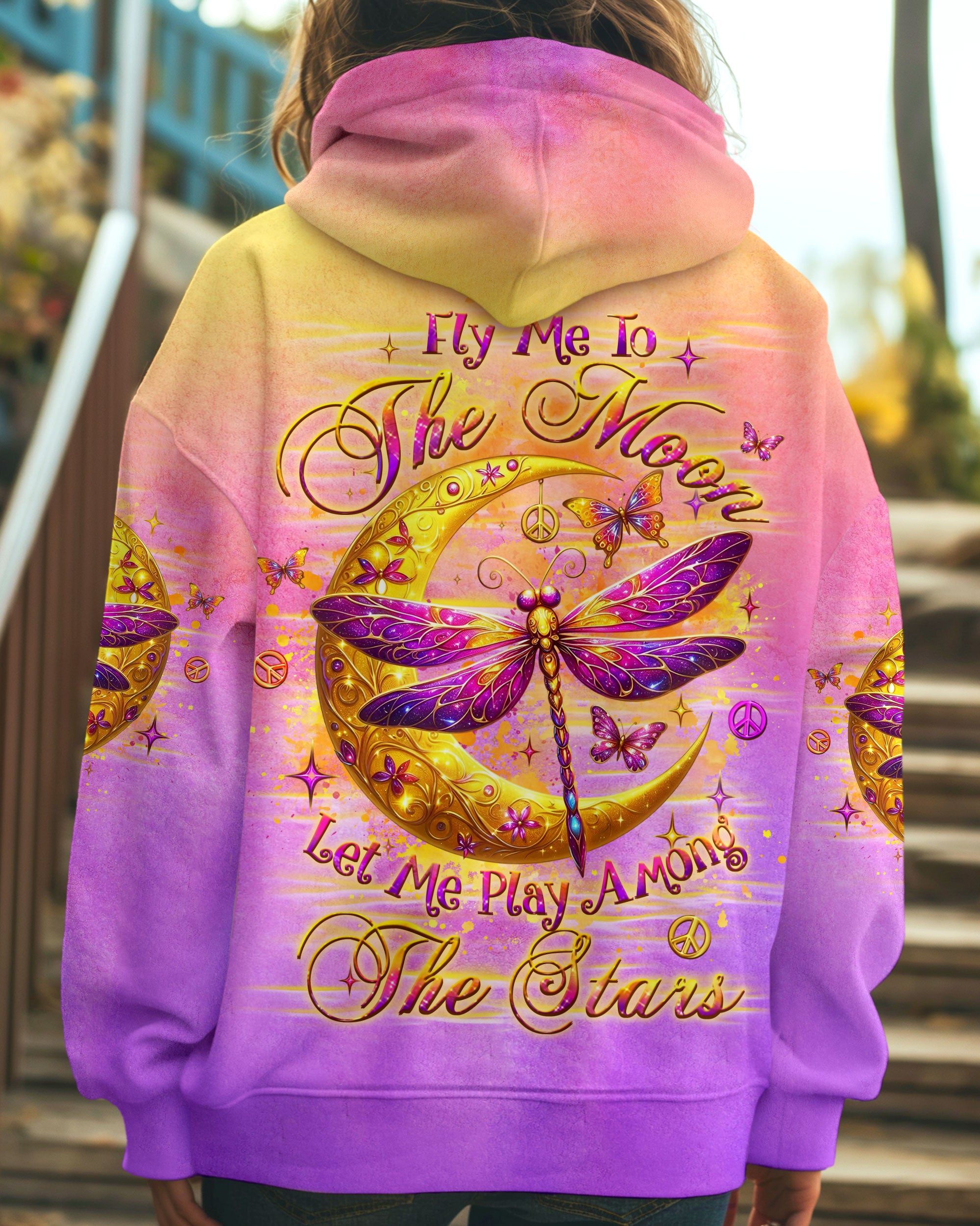 FLY ME TO THE MOON DRAGONFLY ALL OVER PRINT - YHLT0703253