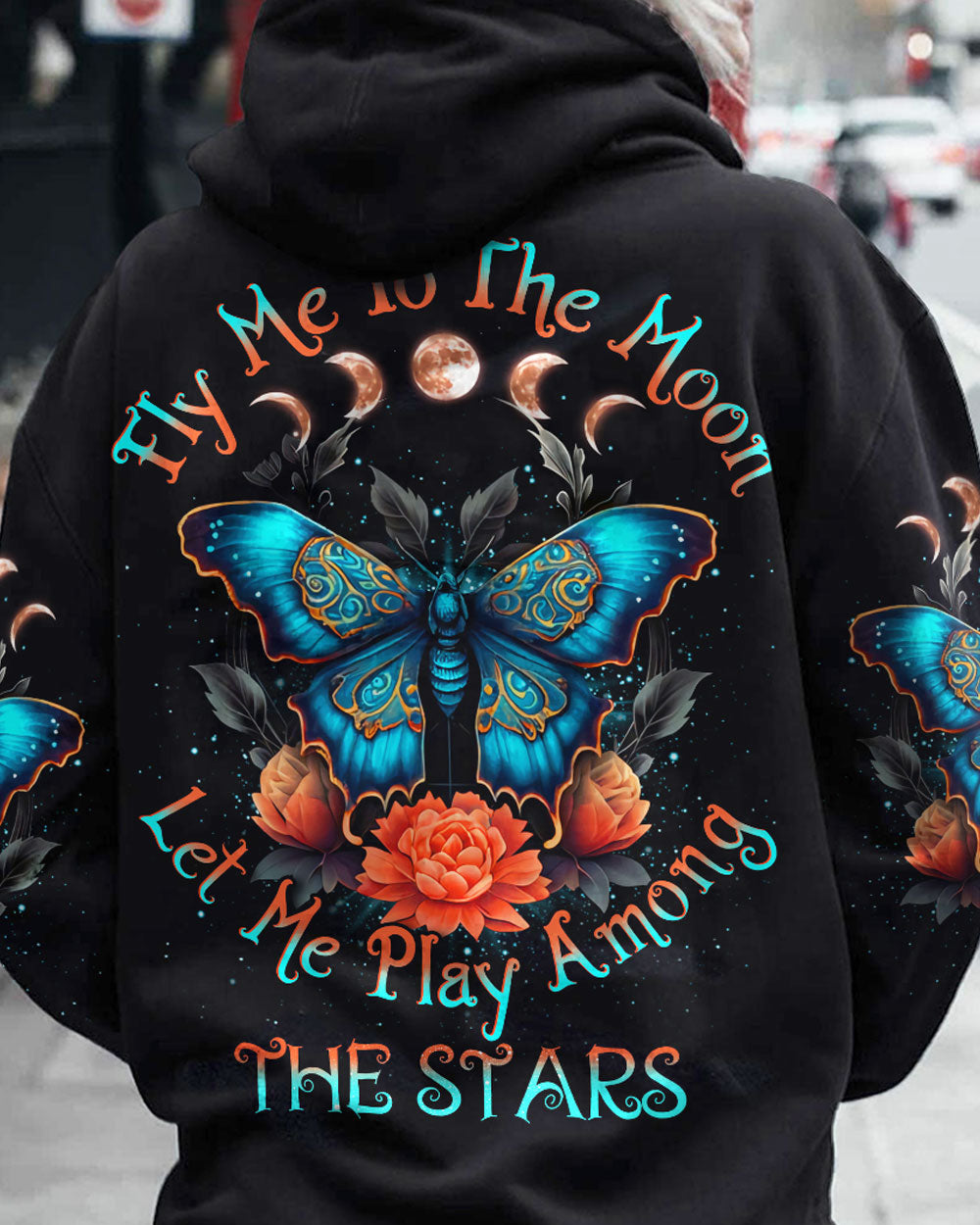 FLY ME TO THE MOON BUTTERFLY ALL OVER PRINT - YHDU2004233