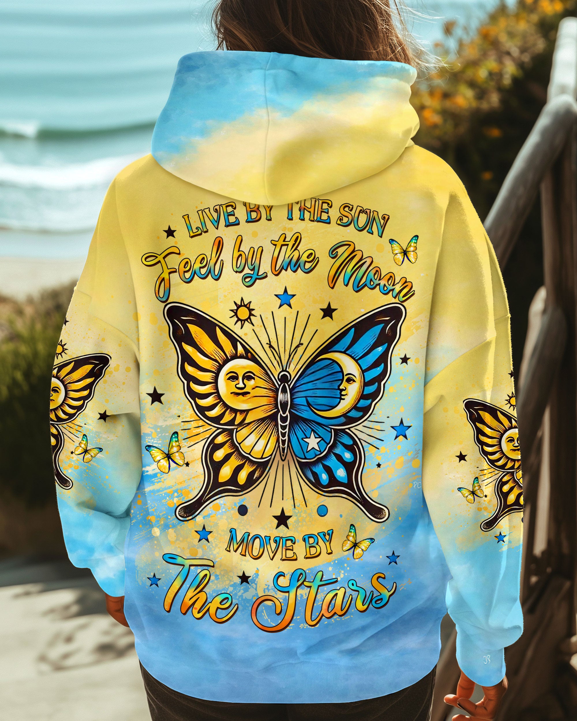 LIVE BY THE SUN BUTTERFLY ALL OVER PRINT - YHLT0410242