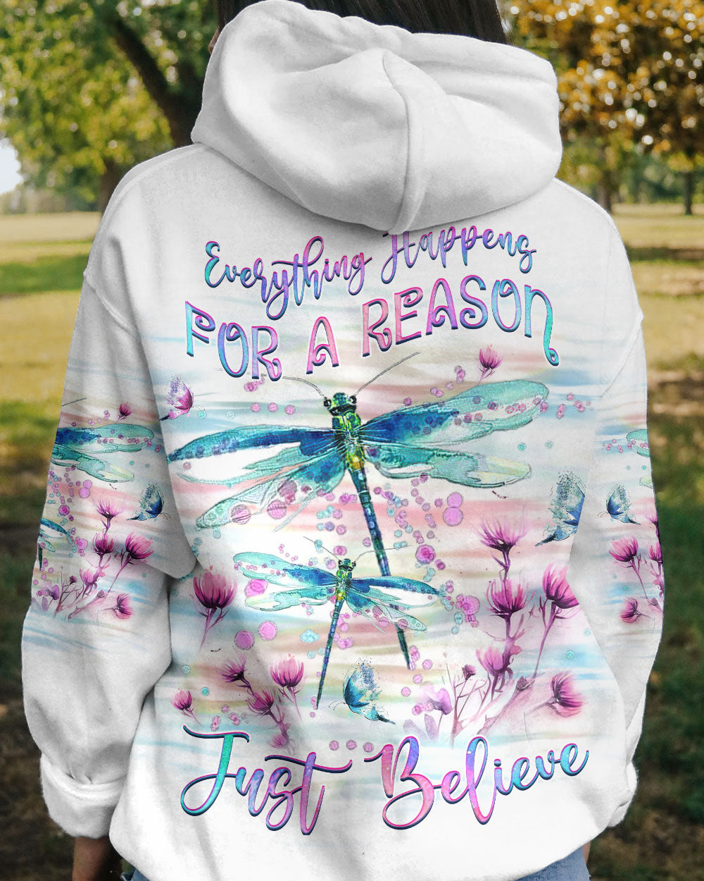 JUST BELIEVE DRAGONFLY ALL OVER PRINT - YHHG1808234
