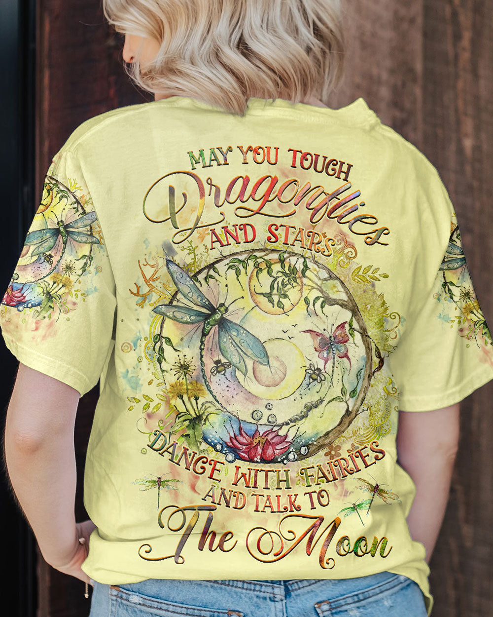 MAY YOU TOUCH DRAGONFLIES AND STARS ALL OVER PRINT - YHHG1309234