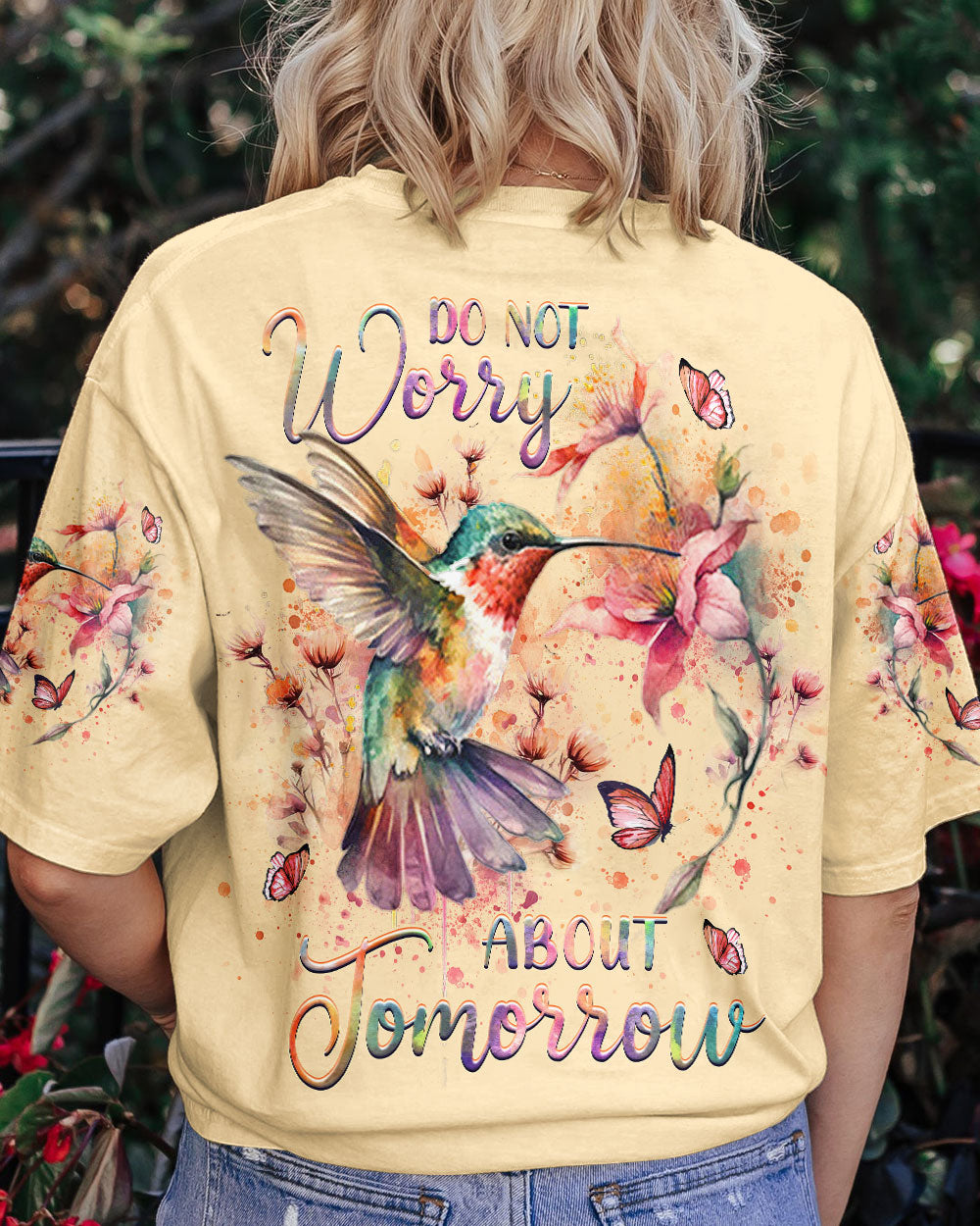 DO NOT WORRY ABOUT TOMORROW ALL OVER PRINT - YHHG0707237