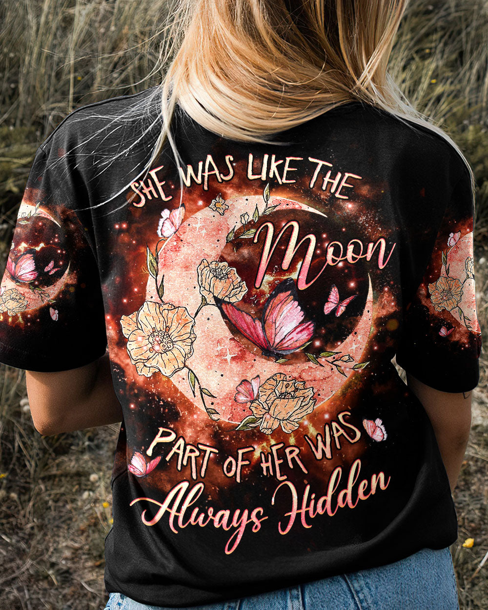 SHE WAS LIKE THE MOON ALL OVER PRINT - YHHG1906232