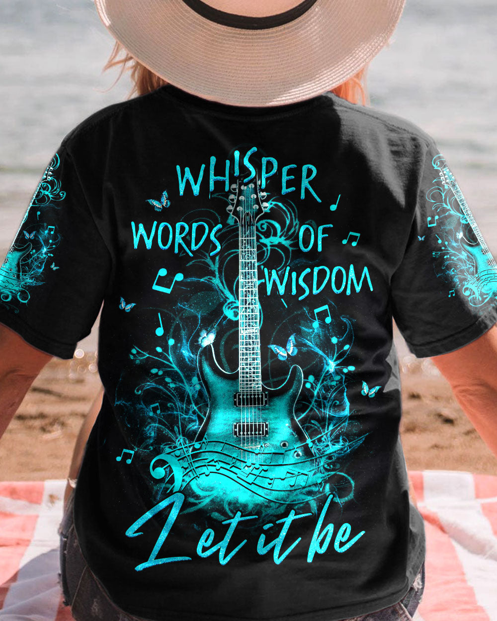 WHISPER WORDS OF WISDOM GUITAR ALL OVER PRINT - YHHG0206231