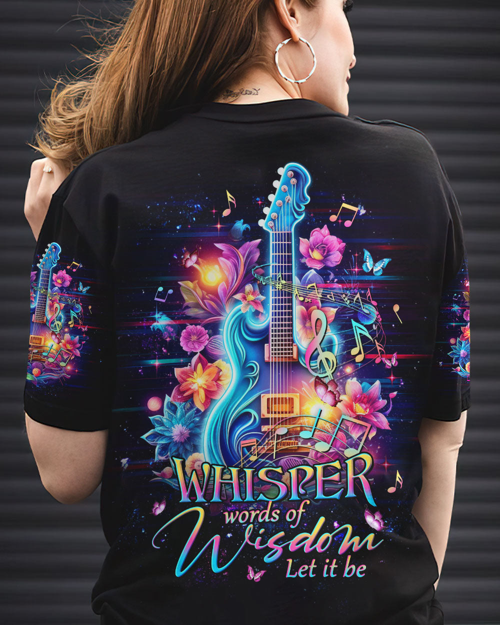 WHISPER WORDS OF WISDOM GUITAR ALL OVER PRINT - YHHG2905233