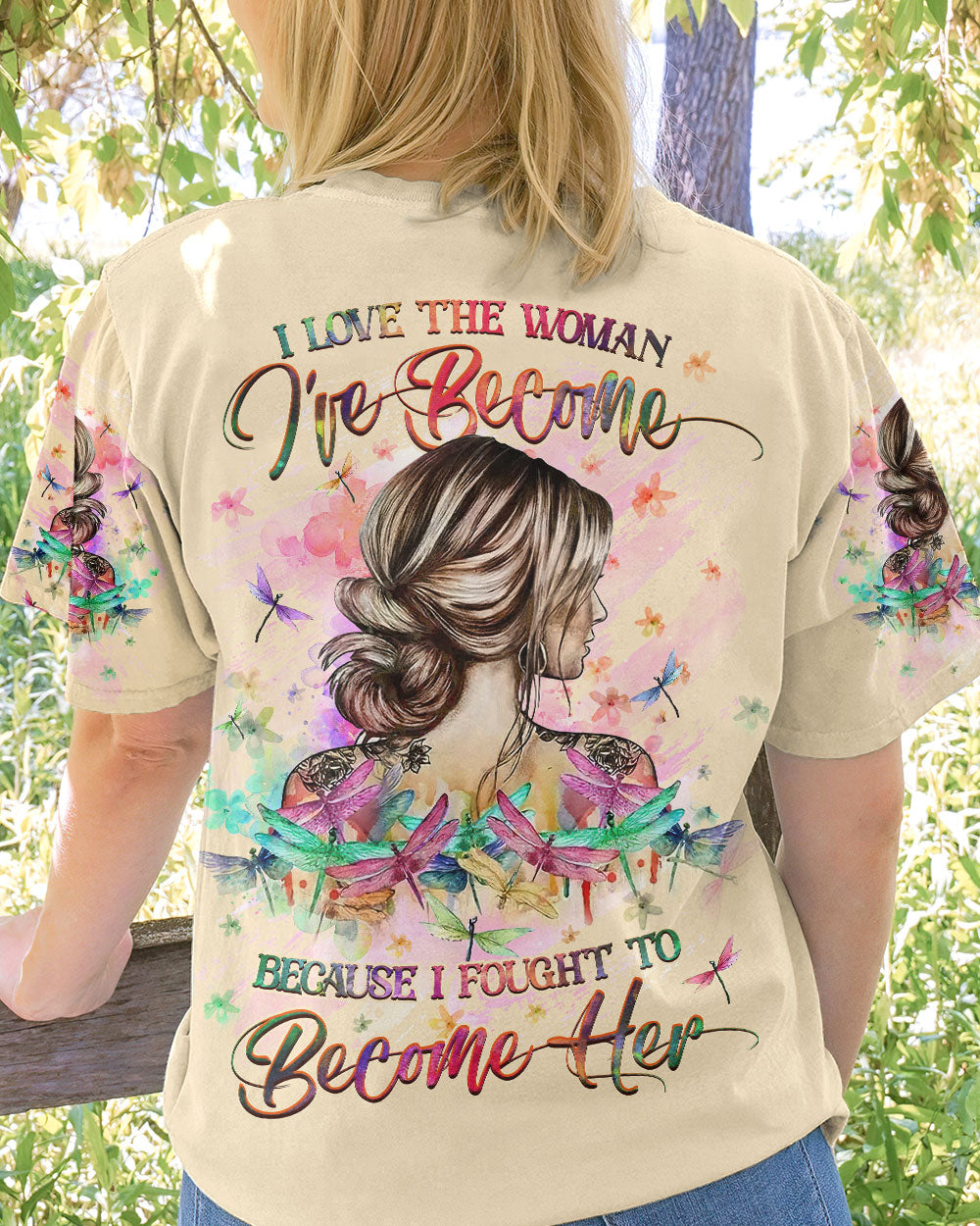 I LOVE THE WOMAN I'VE BECOME ALL OVER PRINT - YHHG2707231