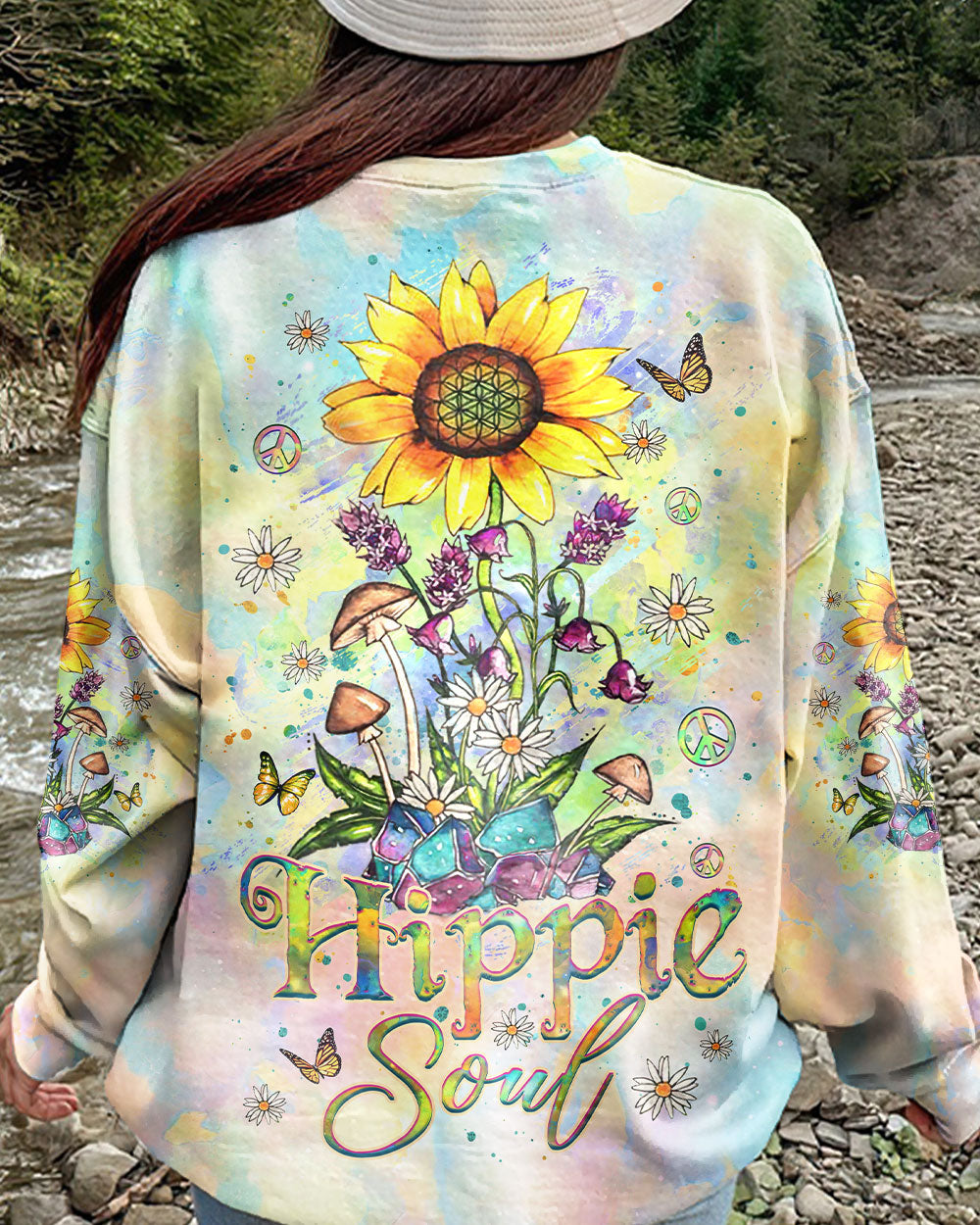 HIPPIE SOUL SUNFLOWER ALL OVER PRINT - YHHG1508233