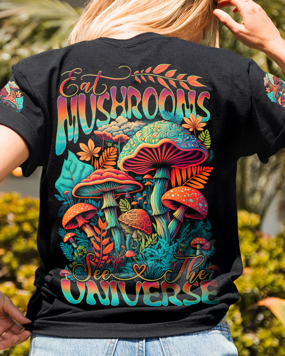 EAT MUSHROOMS SEE THE UNIVERSE ALL OVER PRINT - YHDU3105232