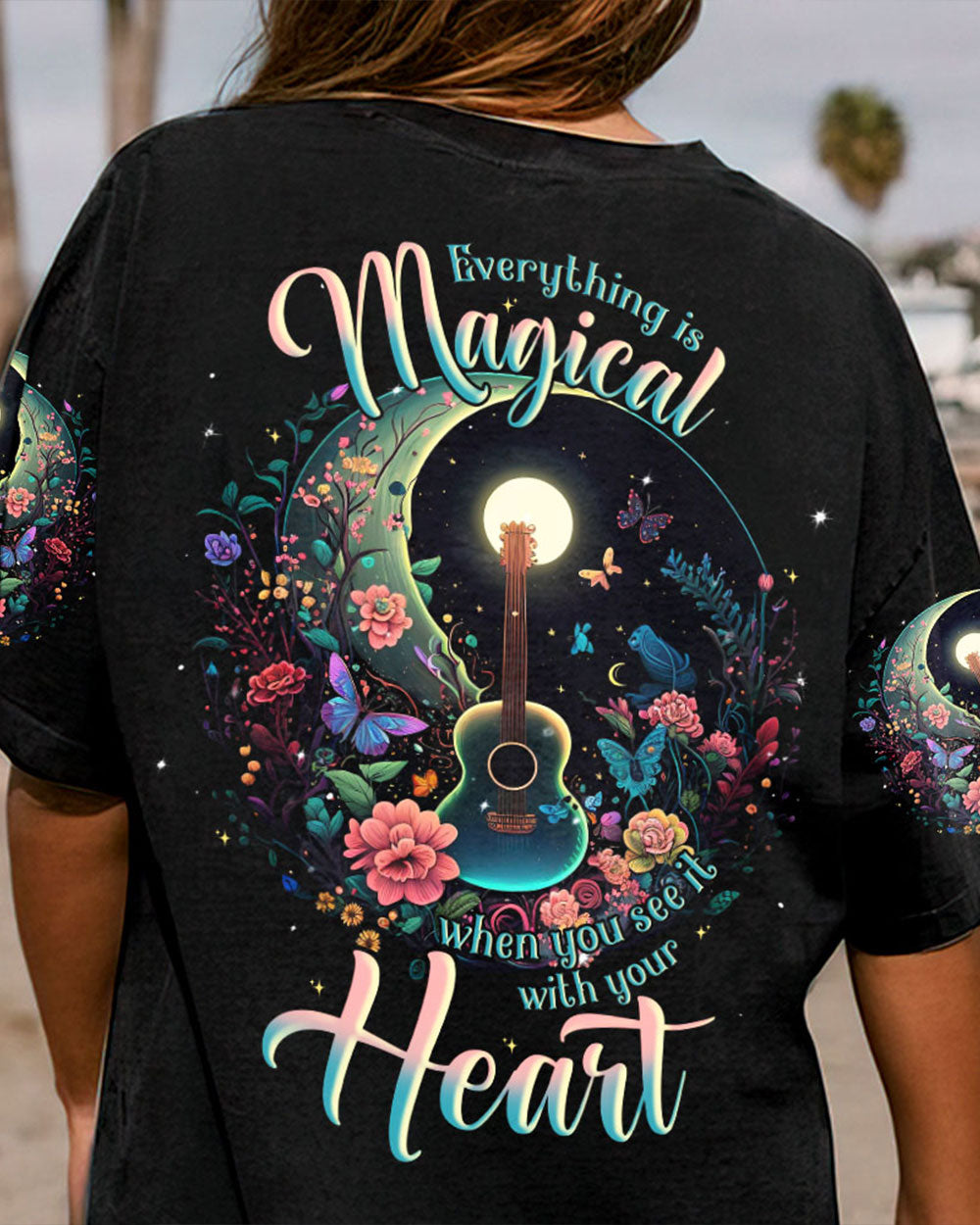 EVERYTHING IS MAGICAL MOON GUITAR ALL OVER PRINT - TLNT0805231