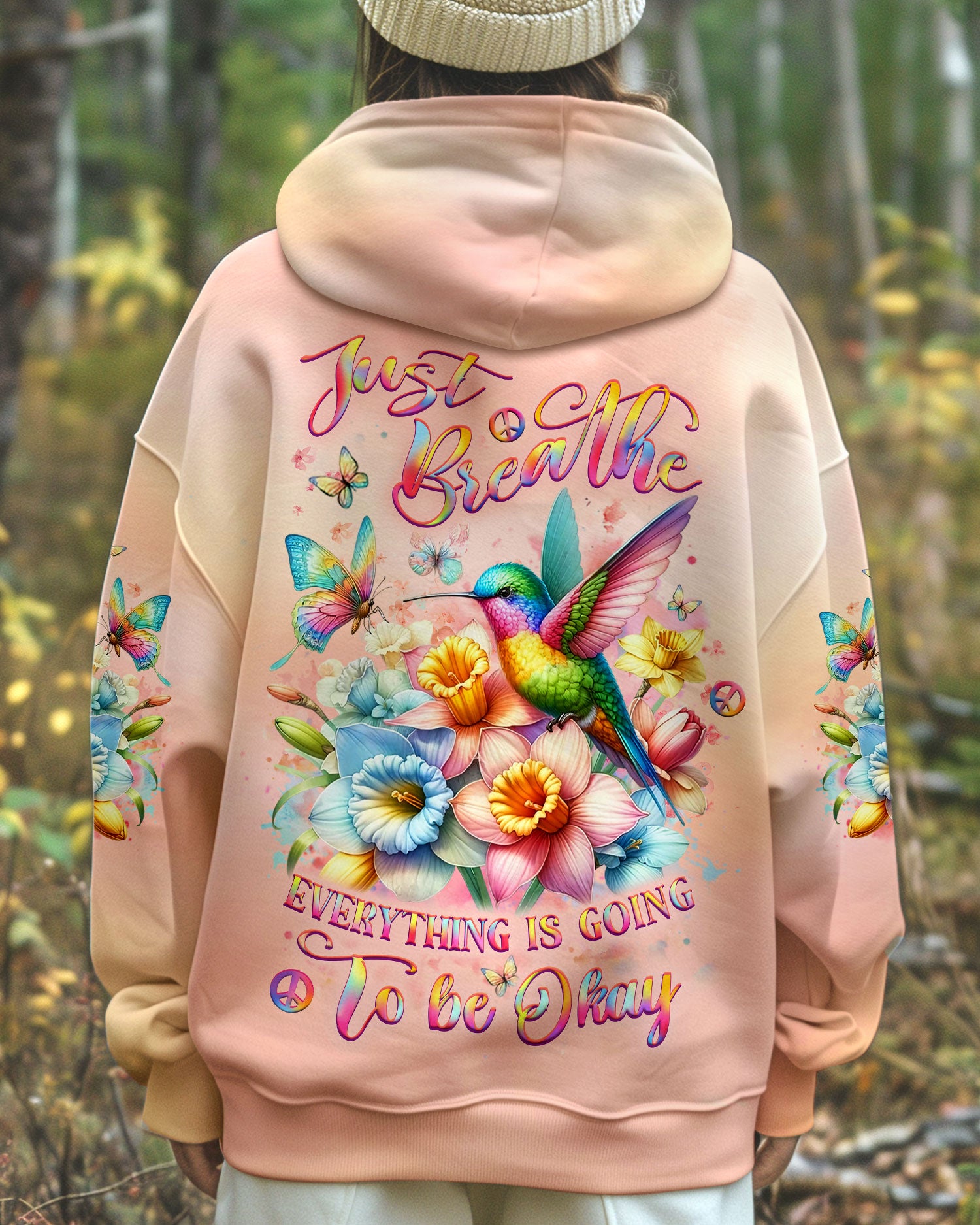 JUST BREATHE DRAGONFLY ALL OVER PRINT - YHLT1002251