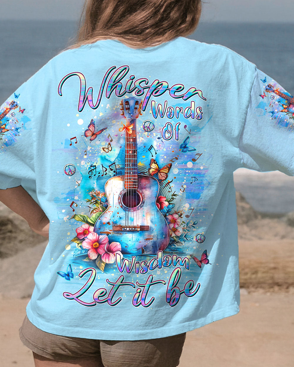WHISPER WORDS OF WISDOM GUITAR ALL OVER PRINT - YHDU0503244