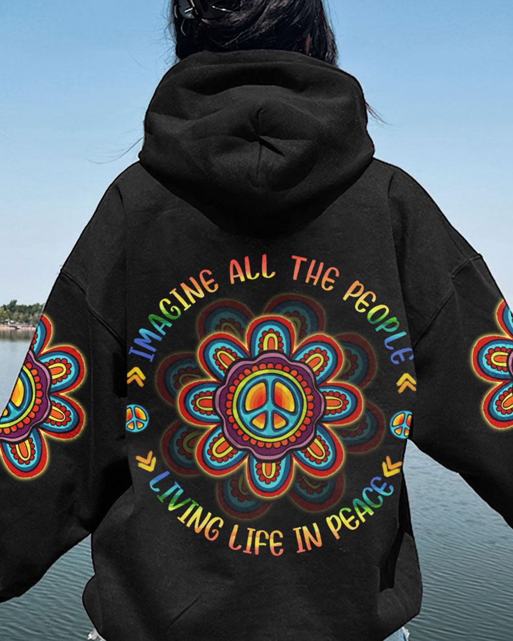 IMAGINE ALL THE PEOPLE LIVING LIFE IN PEACE ALL OVER PRINT - YHDU1003233