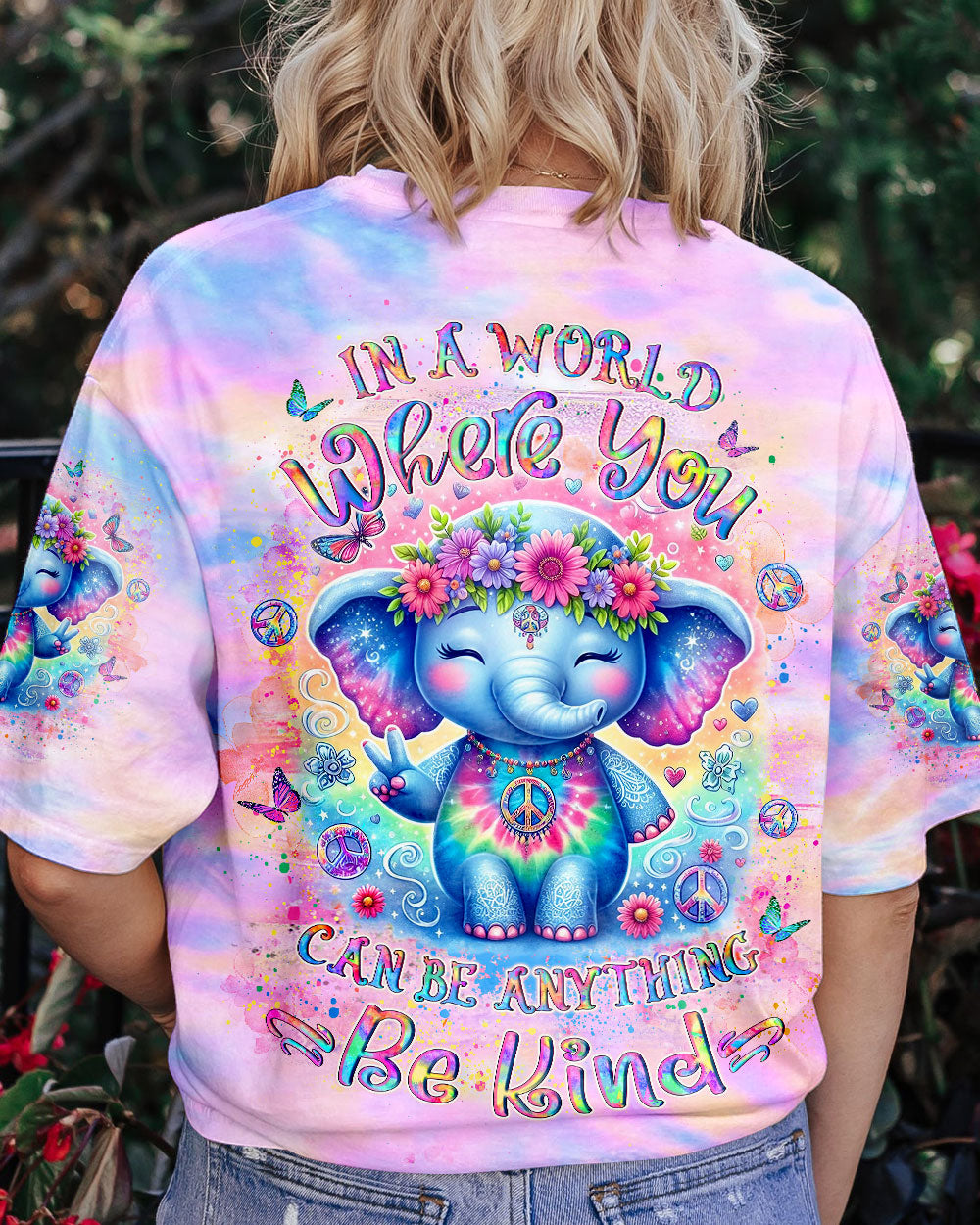 BE KIND ELEPHANT ALL OVER PRINT - YHLT1005242