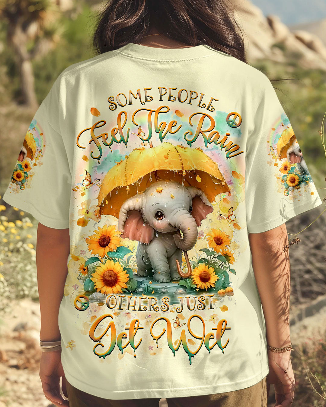 SOME PEOPLE FEEL THE RAIN ELEPHANT ALL OVER PRINT - YHLT2608243