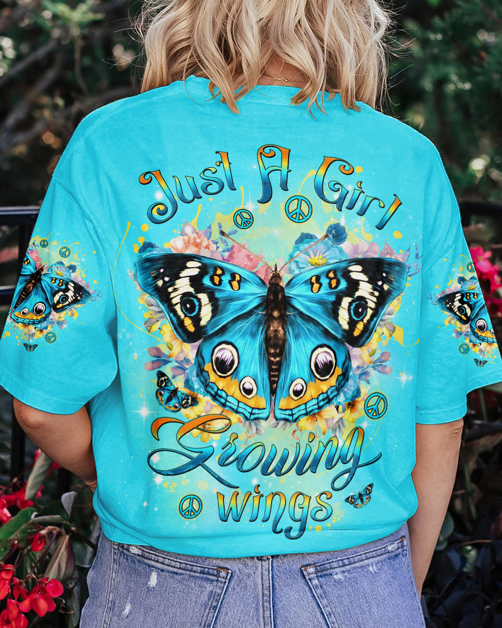 JUST A GIRL GROWING WINGS ALL OVER PRINT - YHDU2208233
