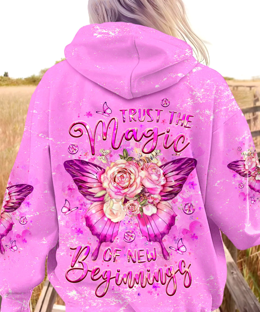 TRUST THE MAGIC OF NEW BEGINNINGS BUTTERFLY ALL OVER PRINT - YHLT0904241