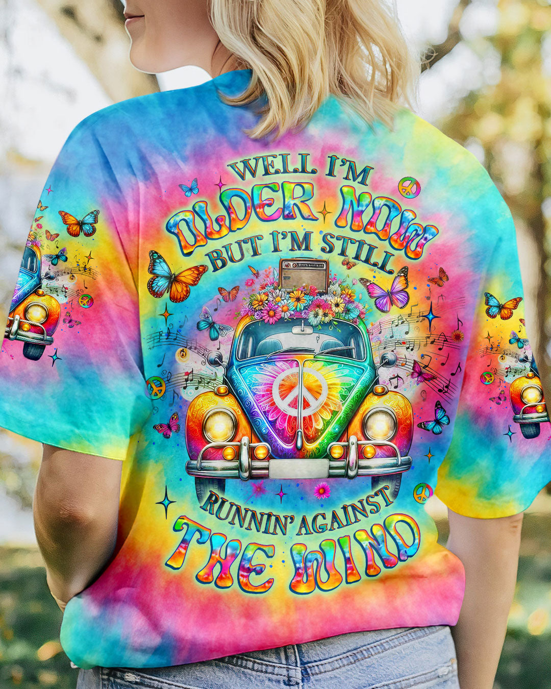 RUNNING AGAINST THE WIND TIE DYE ALL OVER PRINT - YHLT1904252