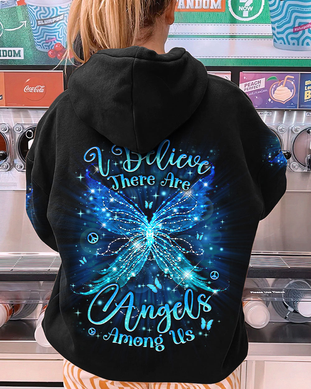 I BELIEVE THERE ARE ANGELS AMONG US WINGS ALL OVER PRINT - YHLN2612234