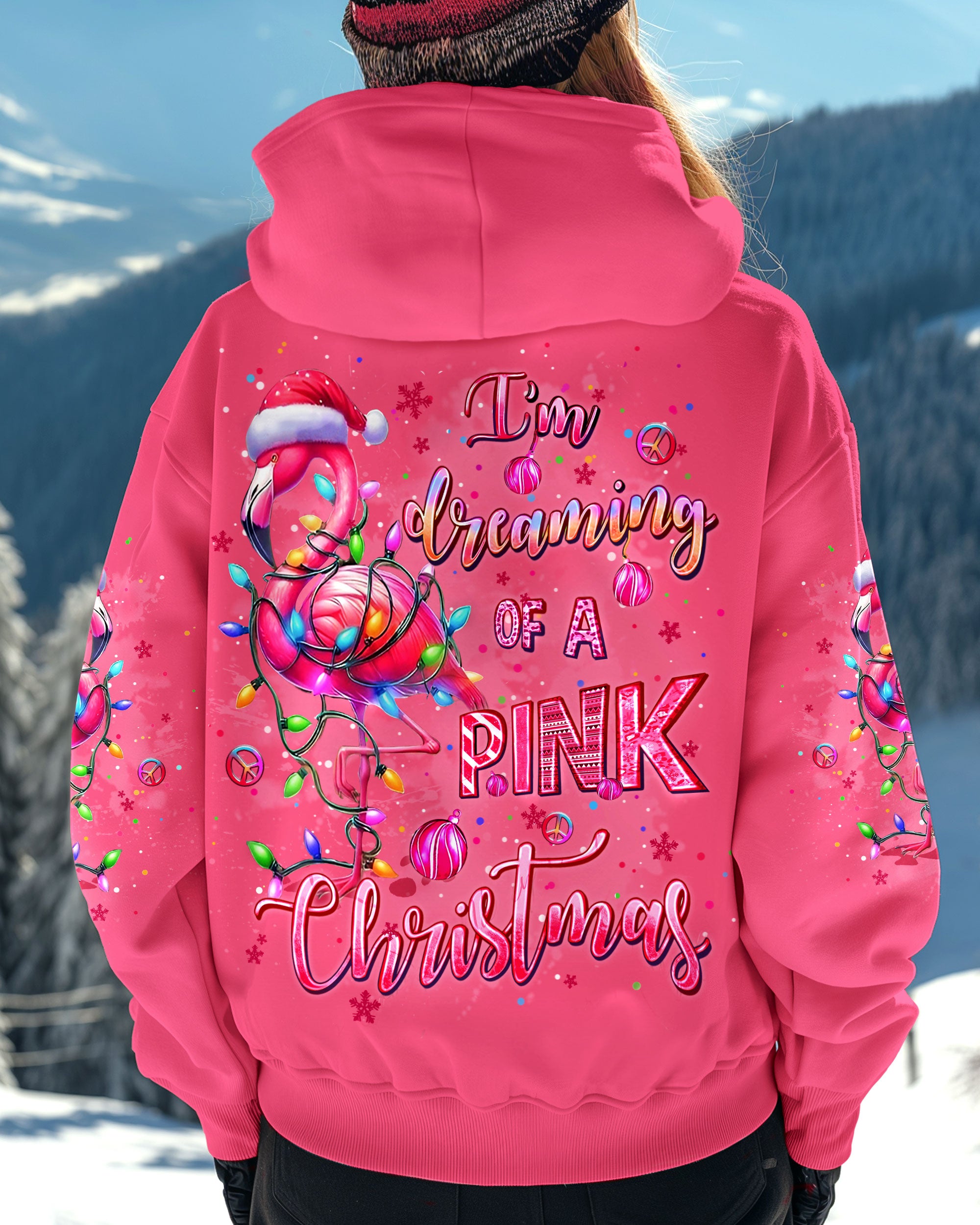 I AM DREAMING OF A PINK CHRISTMAS ALL OVER PRINT - YHLT0711242