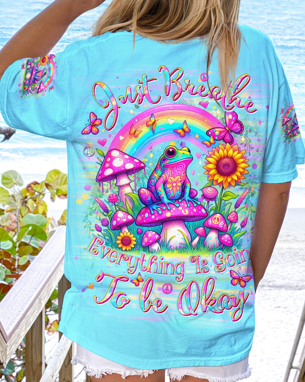 JUST BREATHE FROG ALL OVER PRINT - YHDU2504243