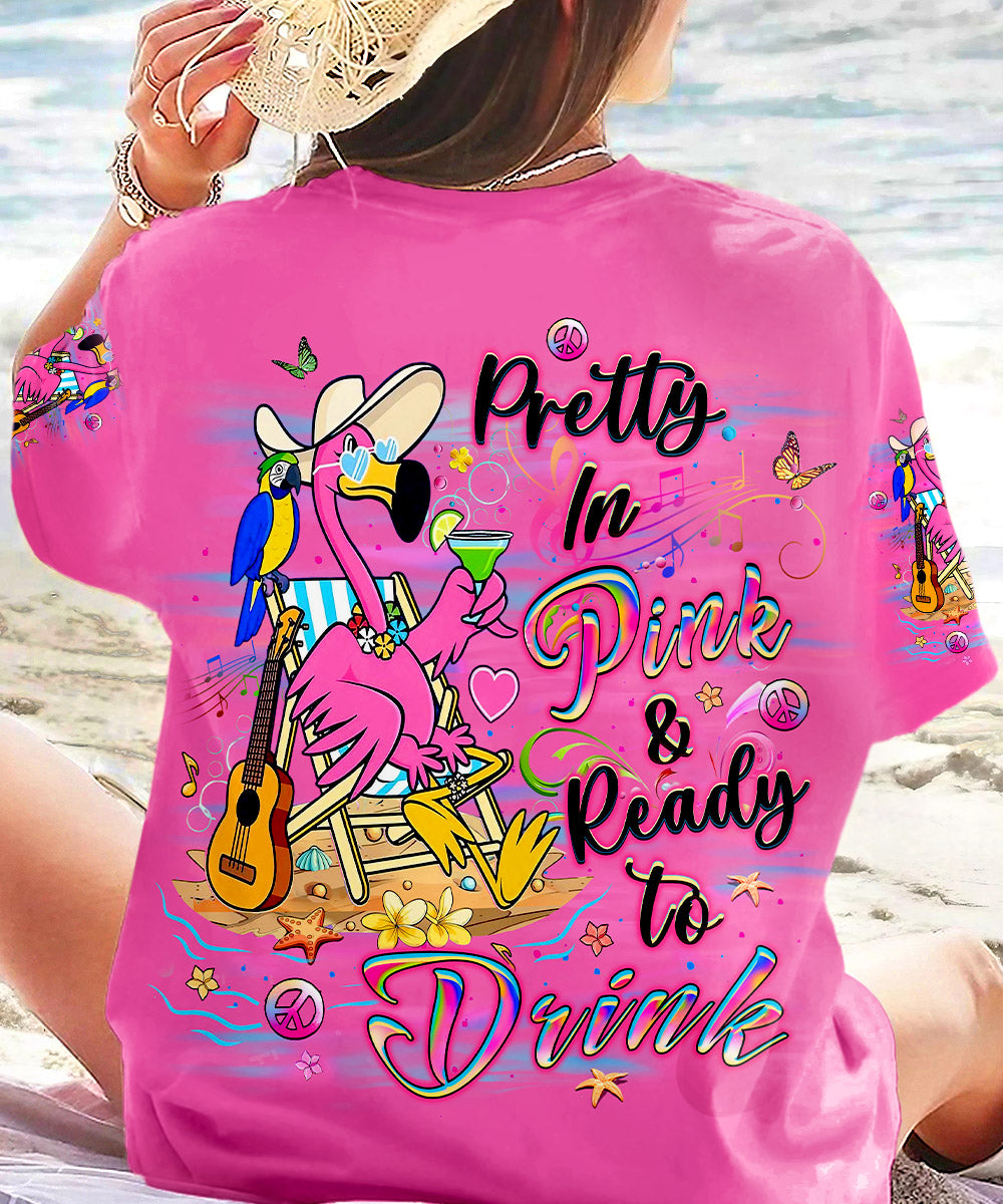 PRETTY IN PINK FLAMINGO ALL OVER PRINT - YHLT1906241