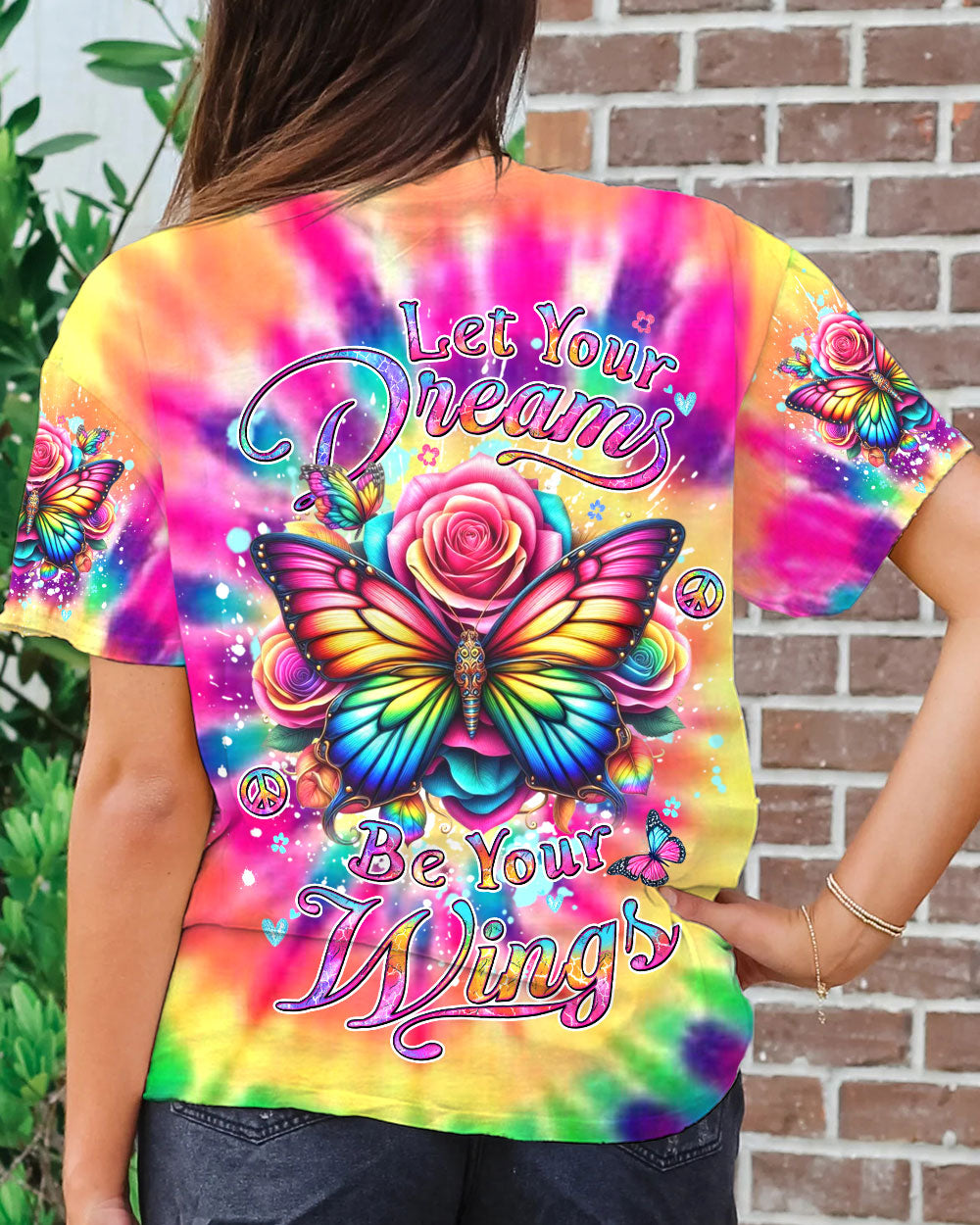 LET YOUR DREAMS BE YOUR WINGS BUTTERFLY ALL OVER PRINT - YHDU1303242