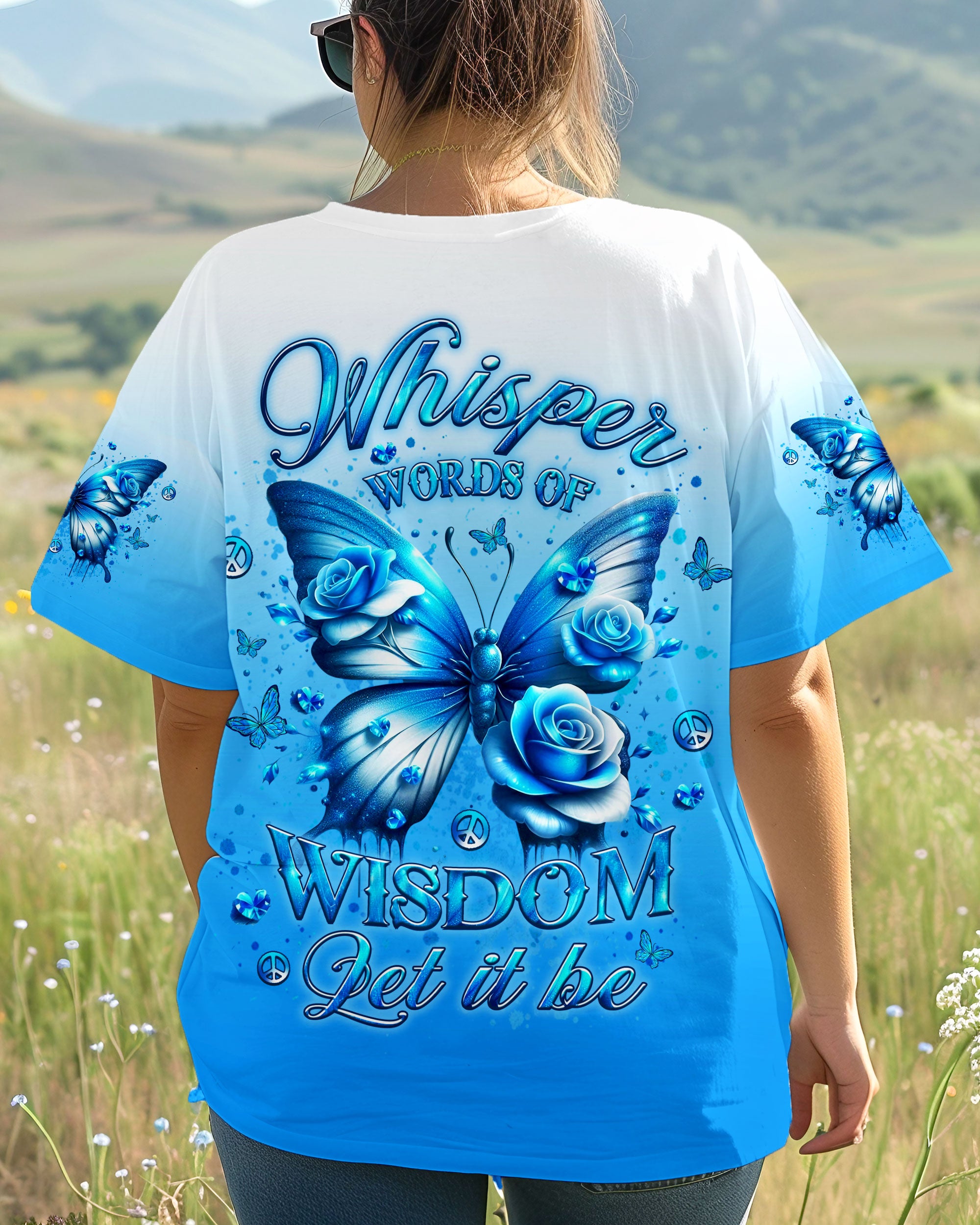 WHISPER WORDS OF WISDOM BUTTERFLY ALL OVER PRINT - YHLT0204253
