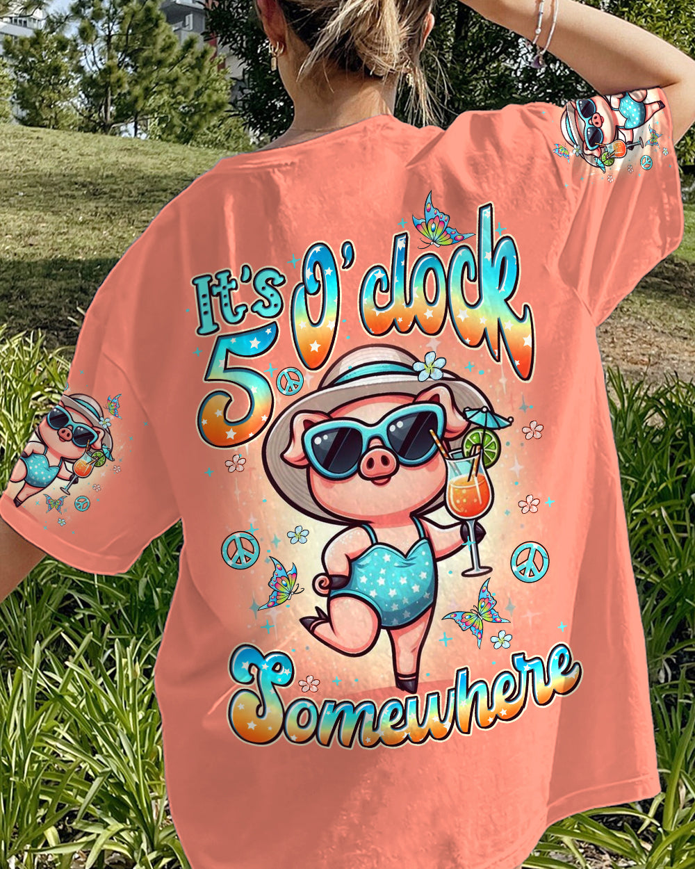 IT'S 5 O'CLOCK SOMEWHERE PIG ALL OVER PRINT - YHDU0405241