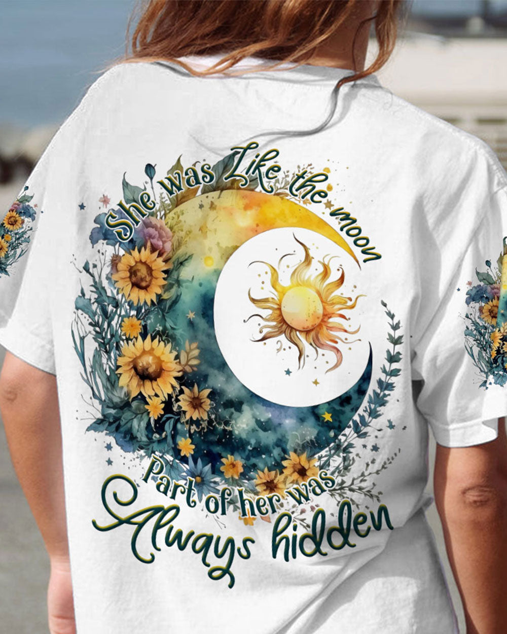 SHE WAS LIKE THE MOON WATERCOLOR ALL OVER PRINT - TLNT0405232