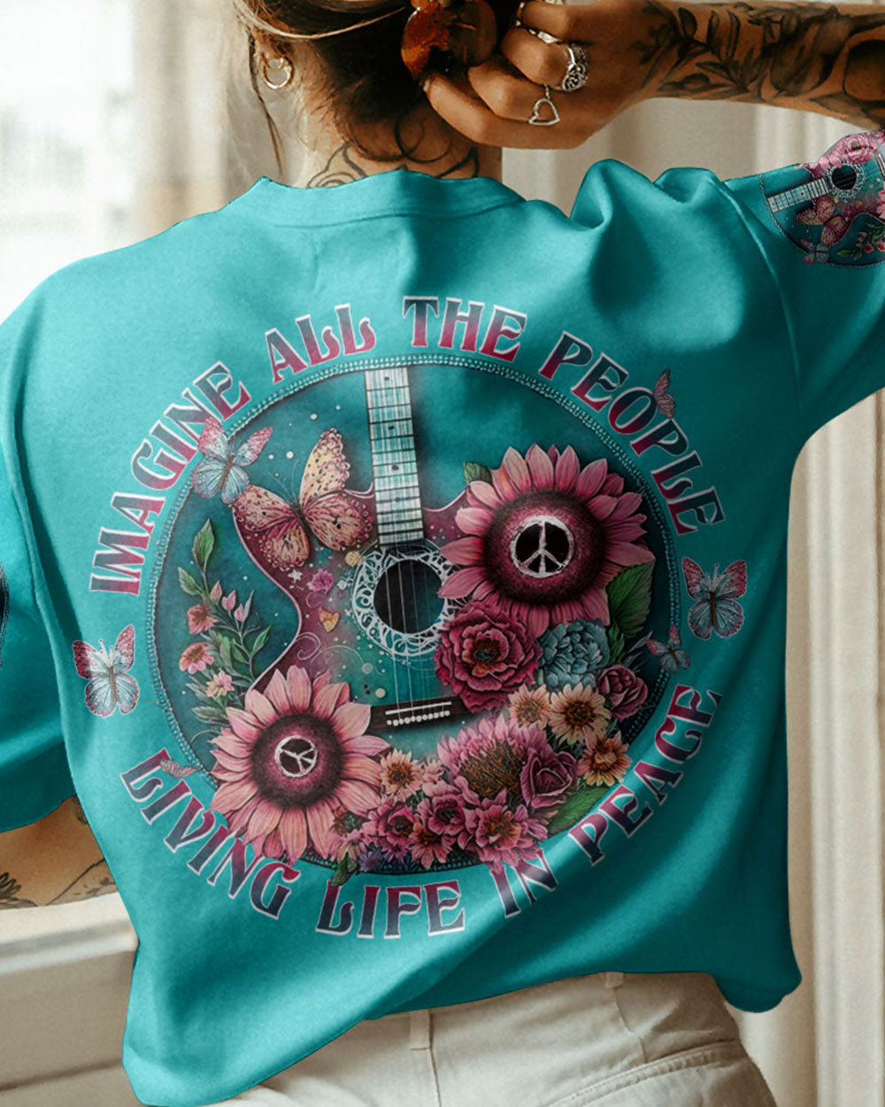 IMAGINE ALL THE PEOPLE LIVING LIFE IN PEACE ALL OVER PRINT - YHDU0803234