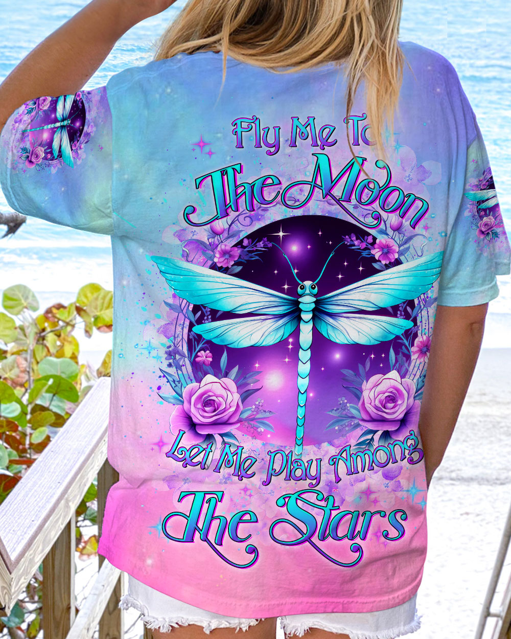 FLY ME TO THE MOON DRAGONFLY ALL OVER PRINT - YHDU3107234