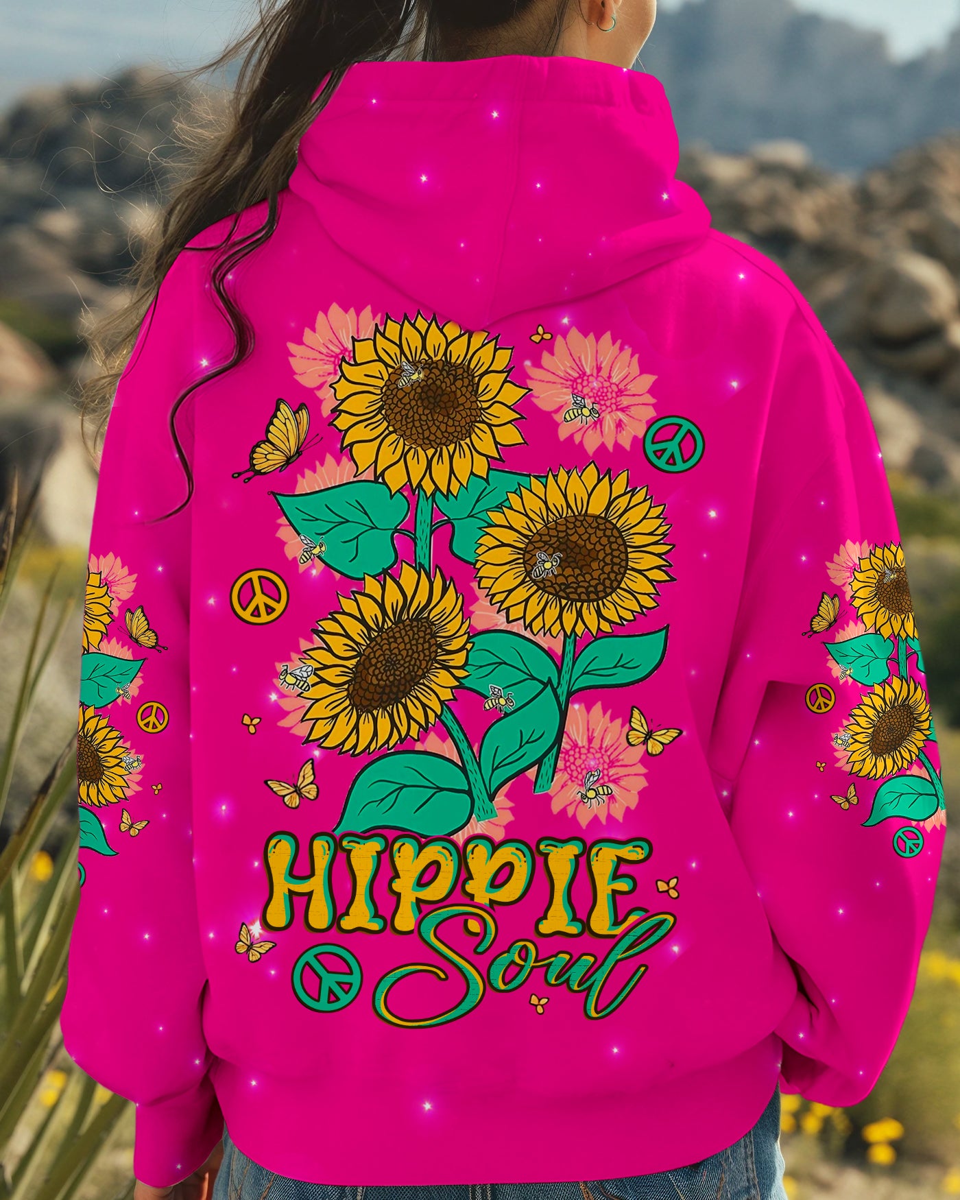 HIPPIE SOUL SUNFLOWER ALL OVER PRINT - YHLT0701243