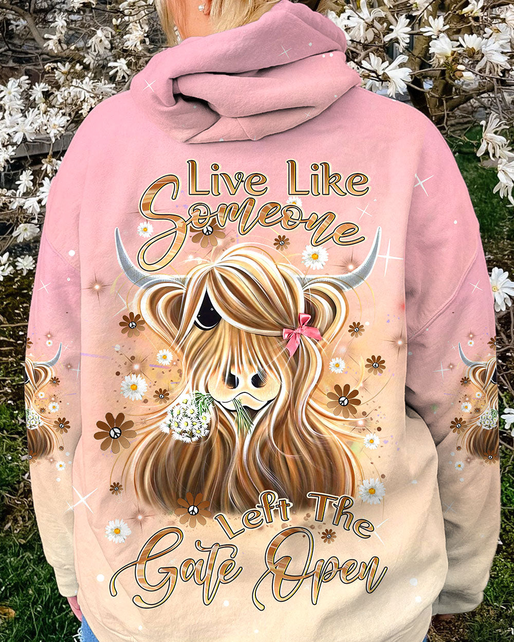 LIVE LIKE SOMEONE LEFT THE GATE OPEN ALL OVER PRINT - YHDU0108233