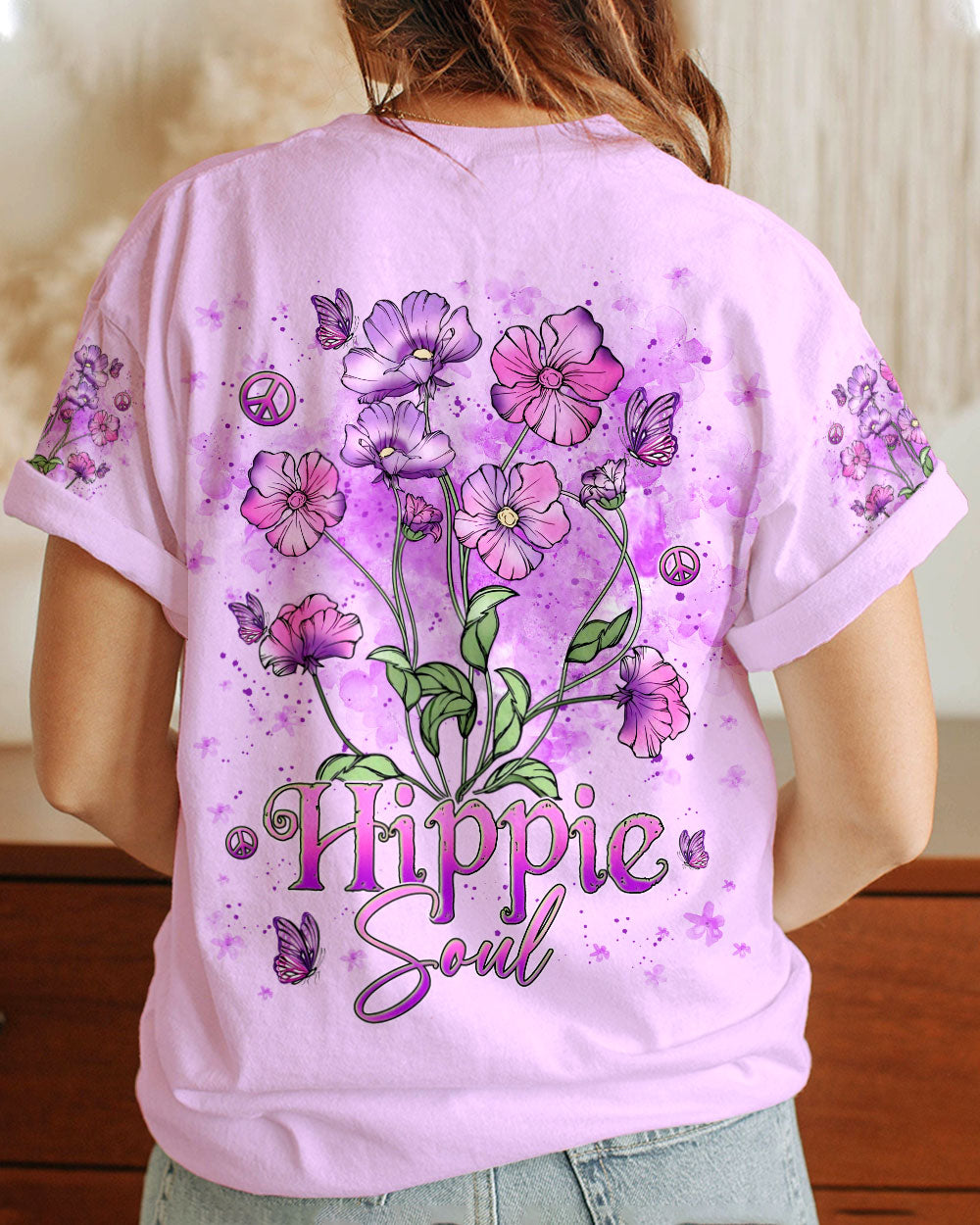 HIPPIE SOUL VIOLET ALL OVER PRINT - YHLN0301234