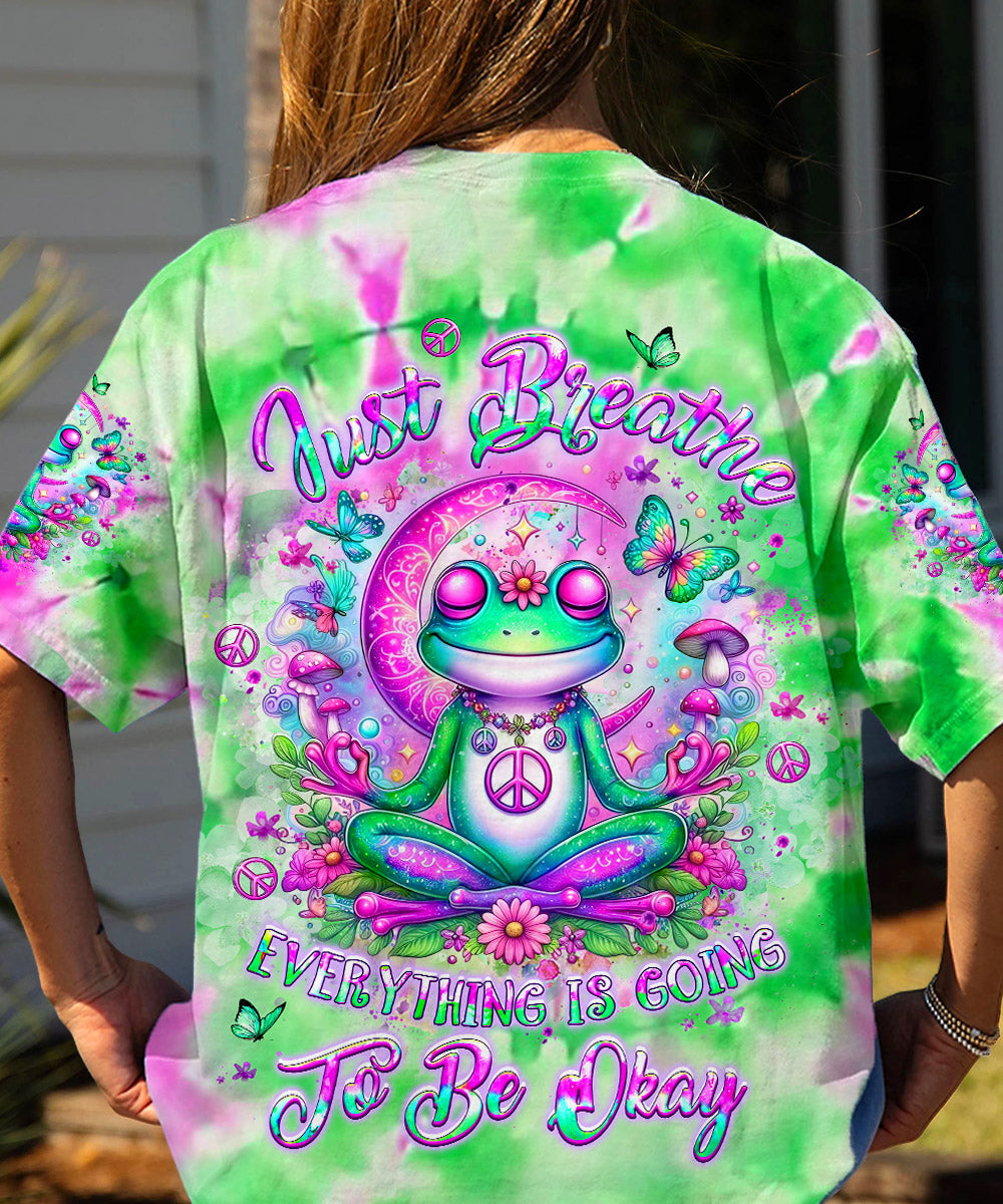 JUST BREATHE FROG ALL OVER PRINT - YHLT1904244