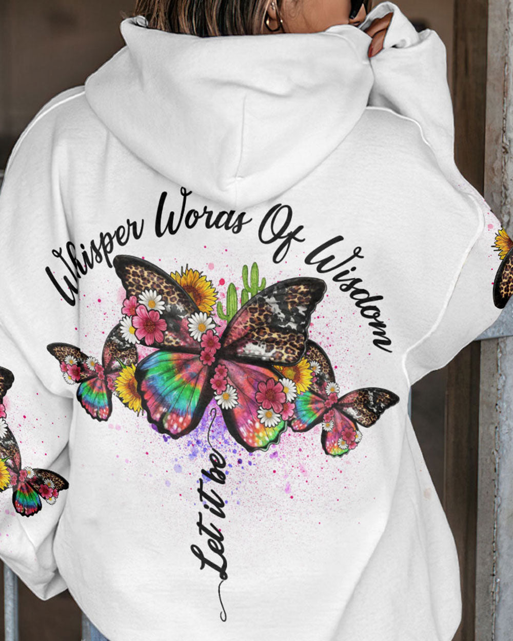 WHISPER WORDS OF WISDOM BUTTERFLY ALL OVER PRINT - YHDU1603232