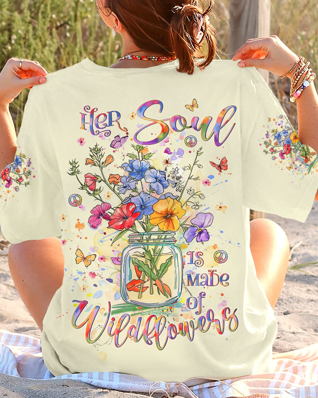 HER SOUL IS MADE OF WILDFLOWERS ALL OVER PRINT - YHLT2607241