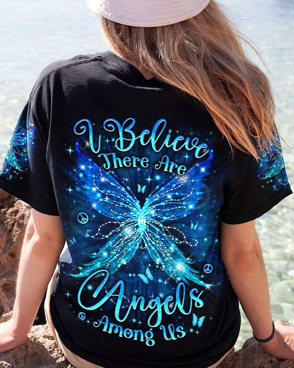 I BELIEVE THERE ARE ANGELS AMONG US WINGS ALL OVER PRINT - YHLN2612234