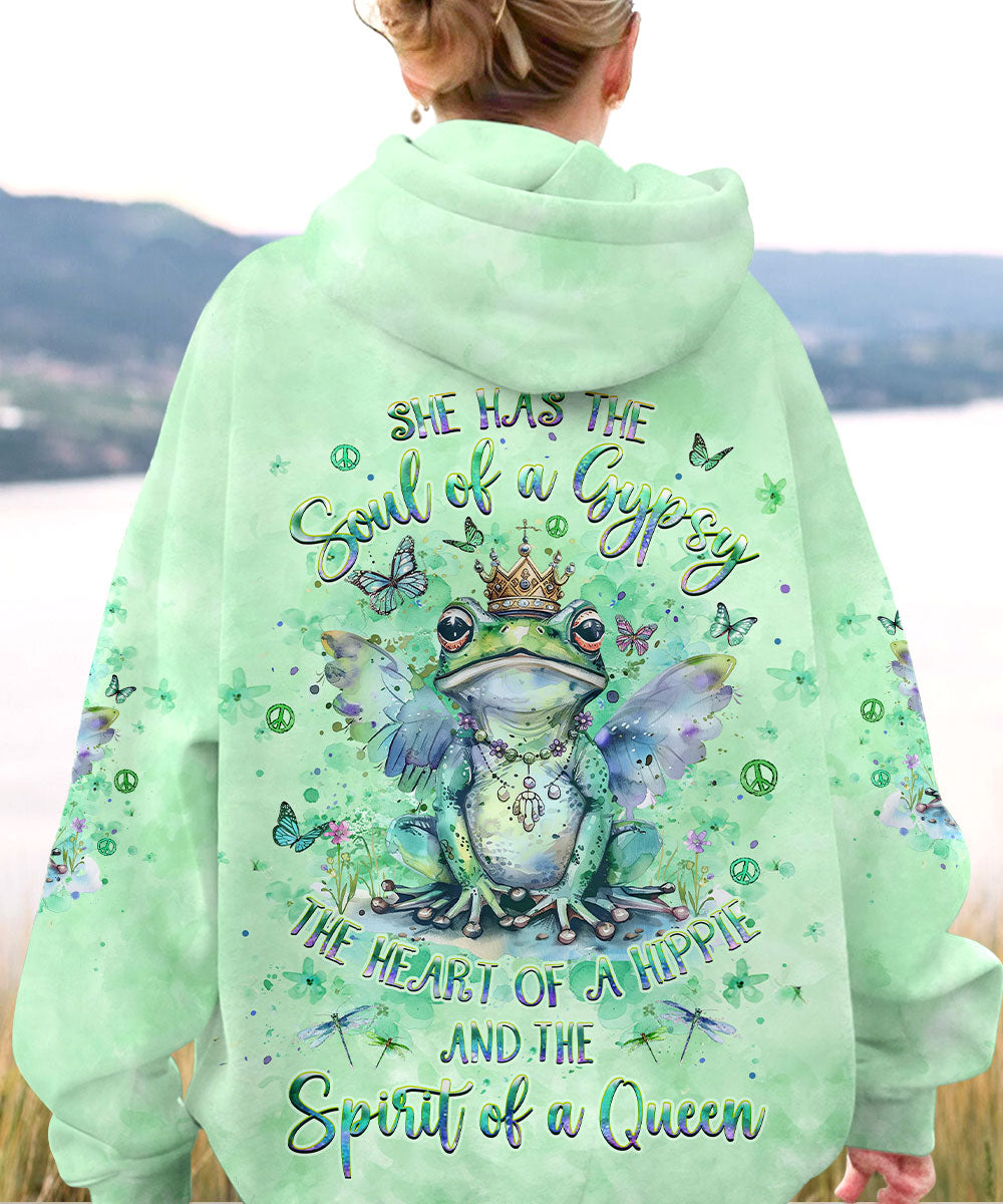 SPIRIT OF A QUEEN FROG ALL OVER PRINT - YHLT0503242