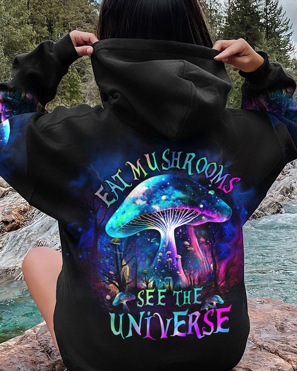 EAT MUSHROOMS SEE THE UNIVERSE ALL OVER PRINT - YHDU0803233