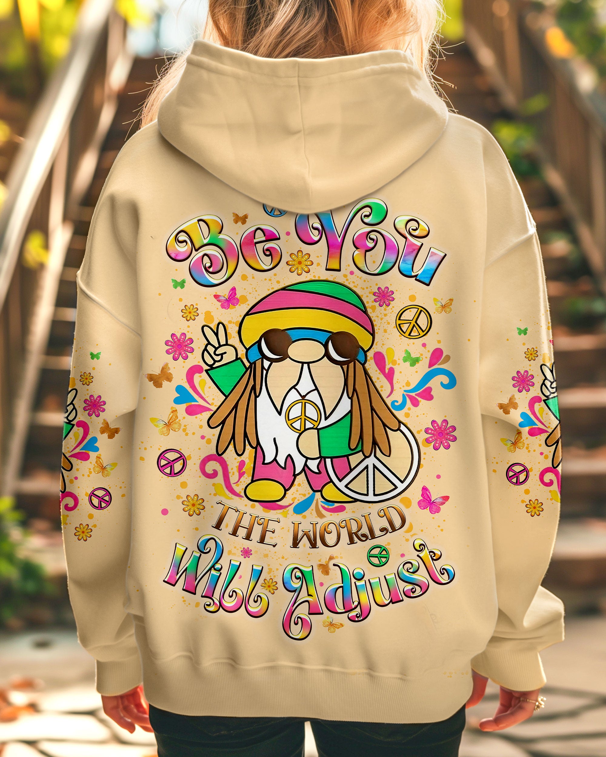 BE YOU THE WORLD WILL ADJUST FROG ALL OVER PRINT - YHLT2108243