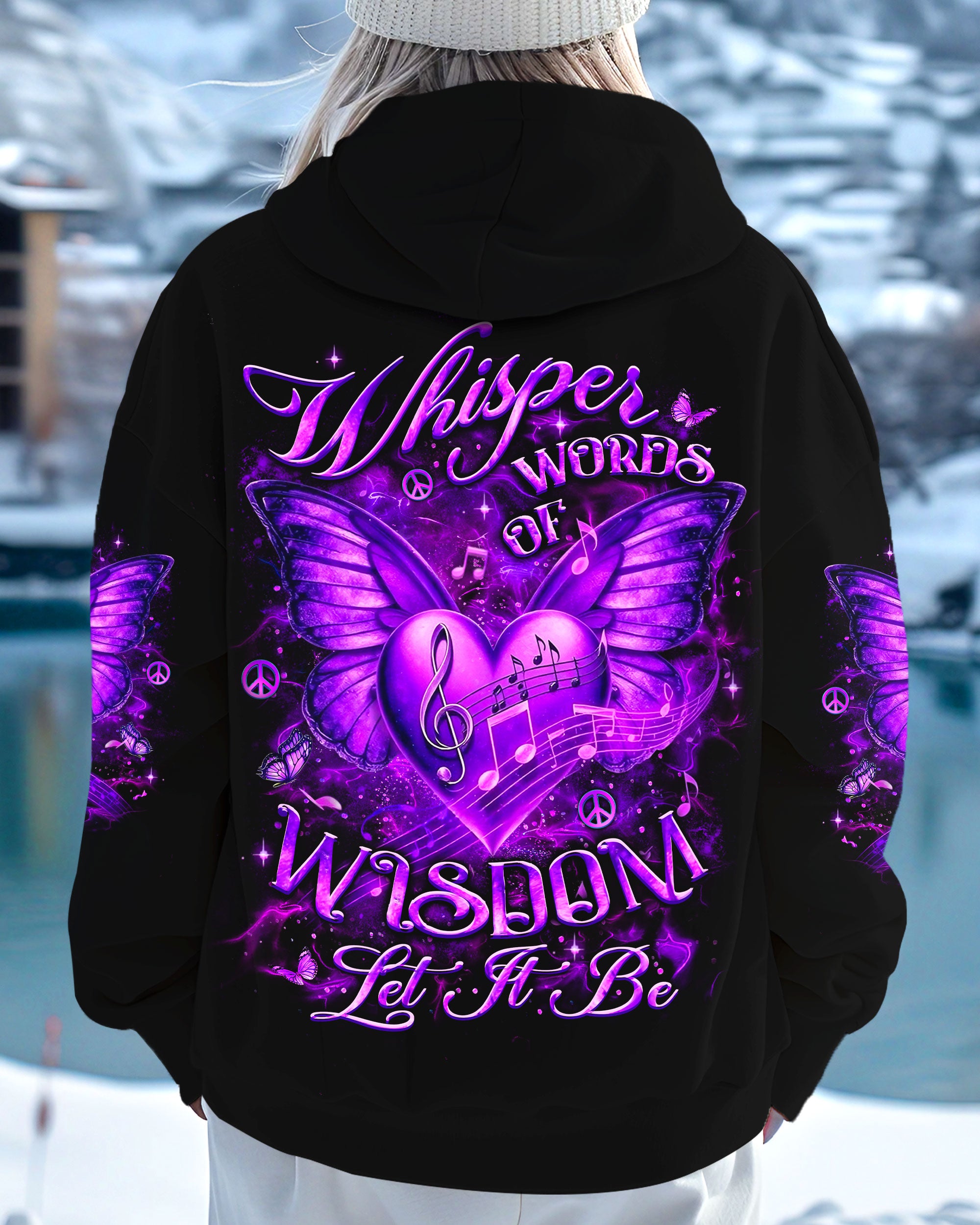 WHISPER WORDS OF WISDOM LET IT BE BUTTERFLY ALL OVER PRINT - YHLT2702252