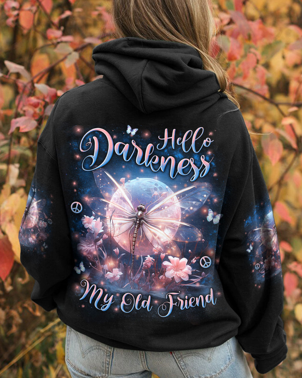 HELLO DARKNESS MY OLD FRIEND DRAGONFLY ALL OVER PRINT - YHLN1902241