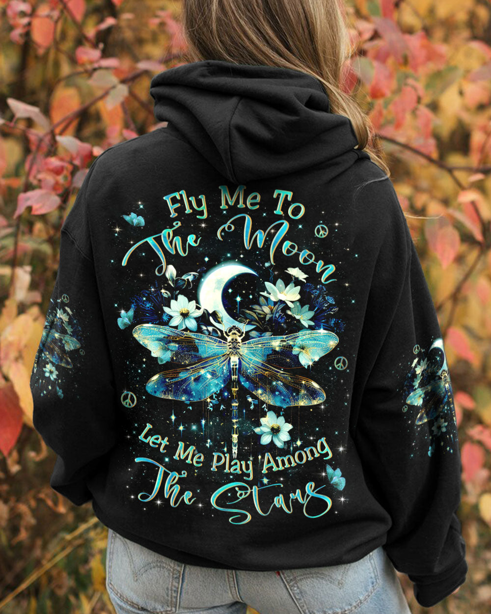 FLY ME TO THE MOON DRAGONFLY ALL OVER PRINT - YHLN2702241