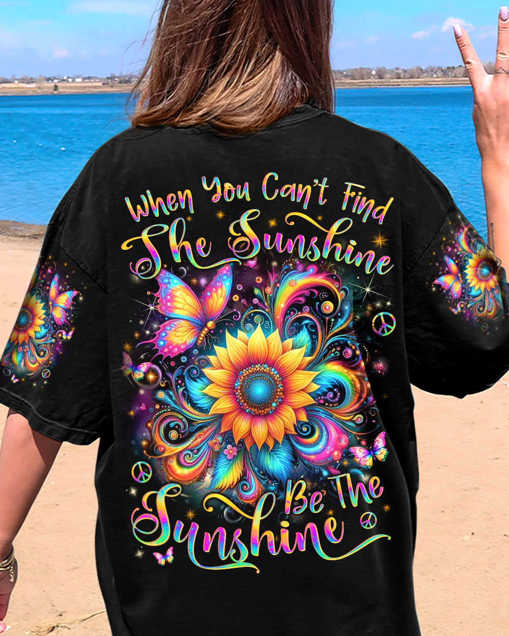 BE THE SUNSHINE SUNFLOWER ALL OVER PRINT - YHLN0204244