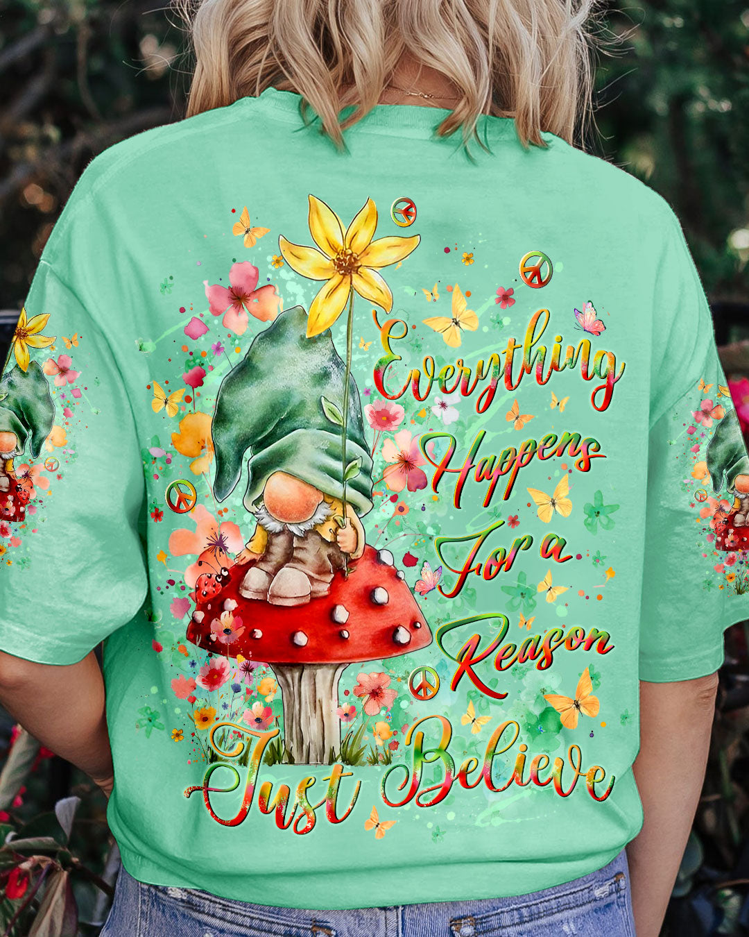 JUST BELIEVE GNOME ALL OVER PRINT - YHLT3107243
