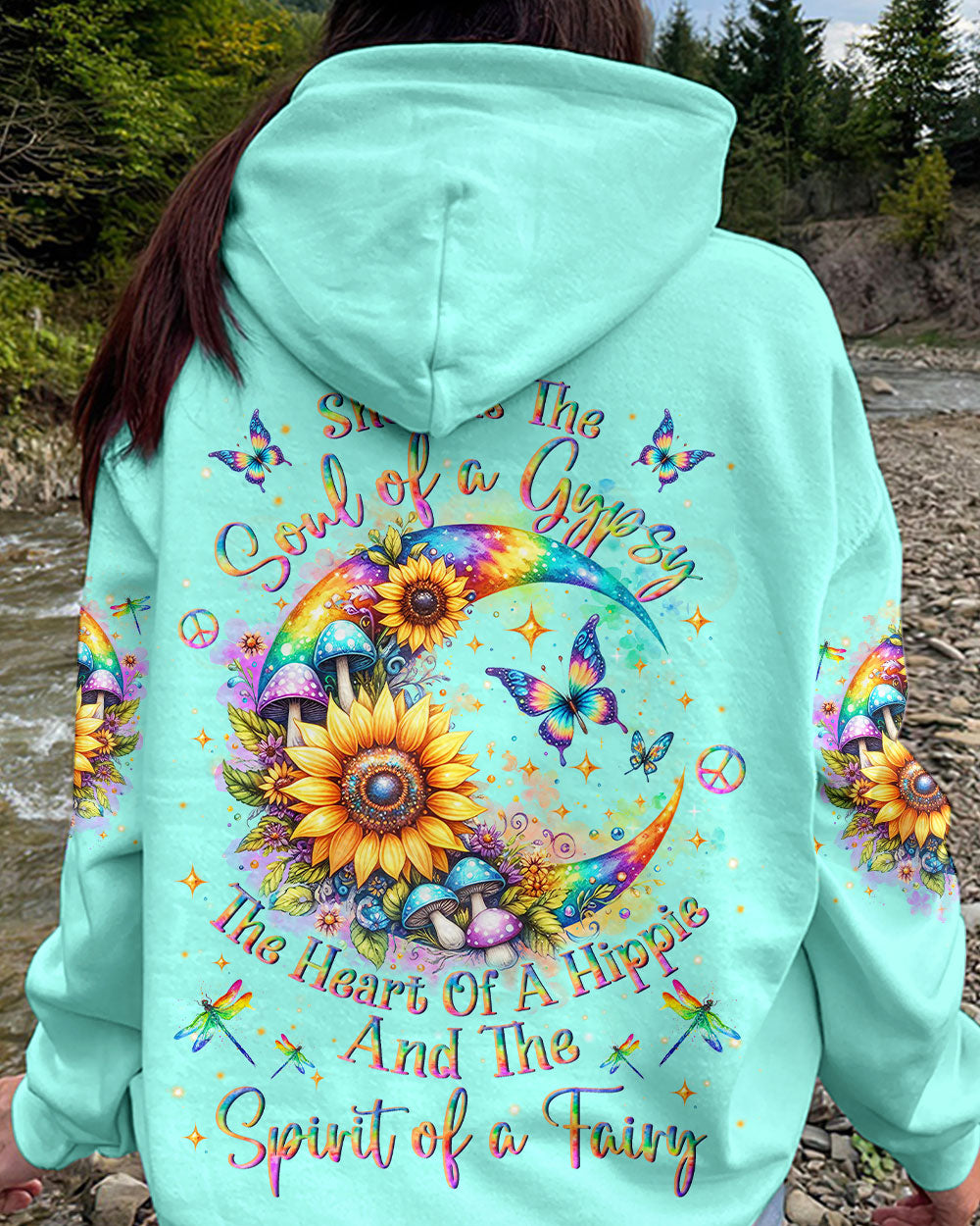 SPIRIT OF A FAIRY CRESCENT MOON BUTTERFLY ALL OVER PRINT - YHLN0812234