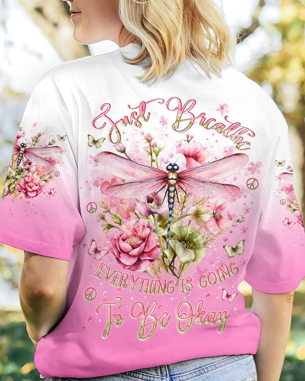 JUST BREATHE DRAGONFLY ALL OVER PRINT - YHLN2911232
