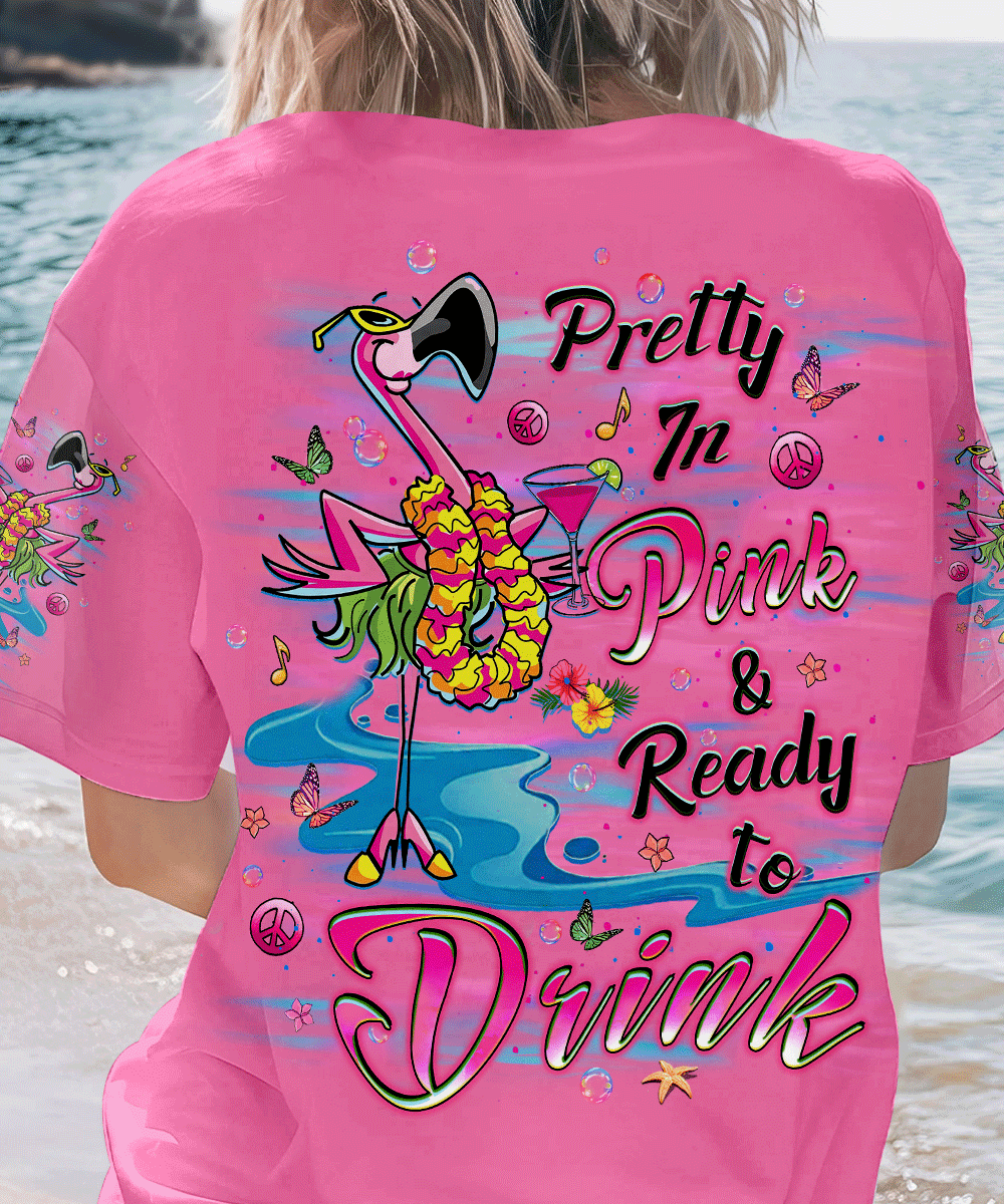 PRETTY IN PINK FLAMINGO ALL OVER PRINT - YHLT1406242