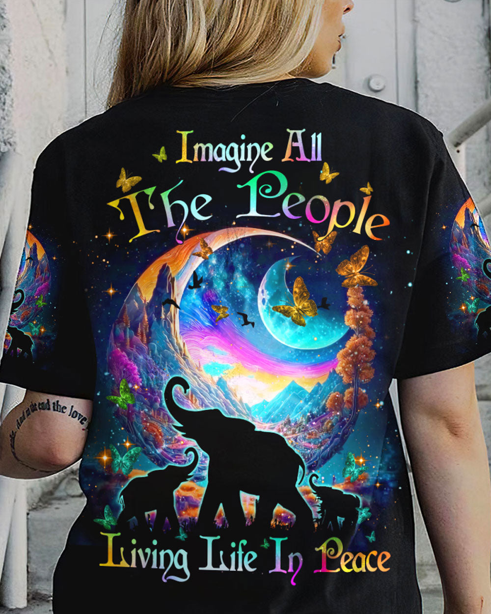 IMAGINE ALL THE PEOPLE LIVING LIFE IN PEACE ALL OVER PRINT - YHDU2403231